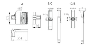 LED PARKING LOT LIGHT 300 WATT / 29500LM 4000-4500K   90-305 VOLT OR 180-528VOLT OPTION